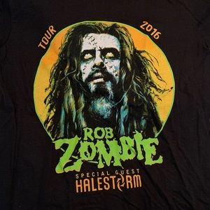Medium Rob Zombie feat Halestorm Concert Tee